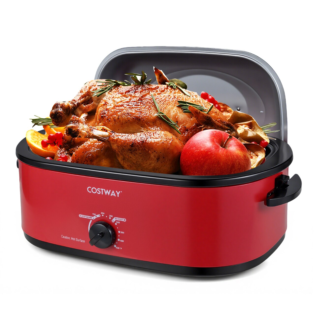 Electric Roaster Oven 18 Quart with Removable Pan, Cool-Touch Handles and Adjustable Temp Control